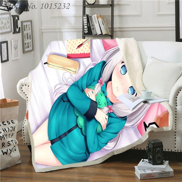 

аниме eromanga sense izumi sagiri забавный персонаж одеяло 3d печать шерпа одеяло на кровати домашний текстиль сказочной стиль 02