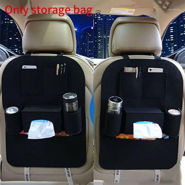 

multifunctional interior multi pocket universal car storage bag felt organizer truck holder seat back accessory styling travel1