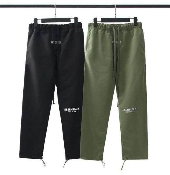 

2020 3m reflective trousers fog sweatpants nylon jogger pants elastic waist hip hop pants streetwear s-xl, Black