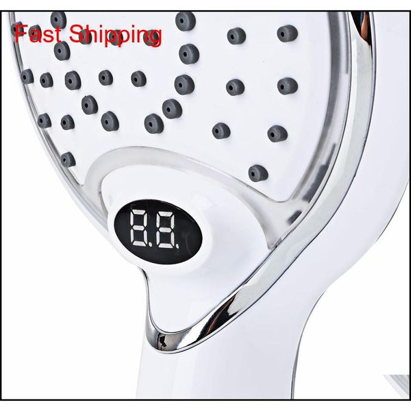 

led hand shower handheld shower head shower spray with temperature digital display 3 colors cha qylsbn toys2010
