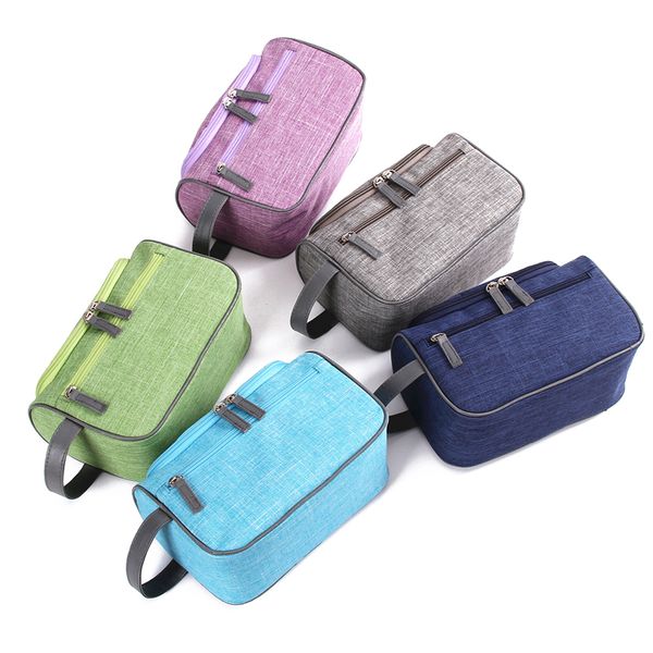

leisure oxford travel bag cosmetic case makeup beauty toiletry washing portable hanging bag