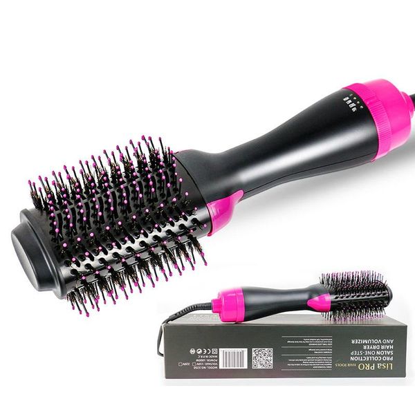 

multifunction blow dry brush ceramic hair straightener brush negative ion dryer electric straightening comb ionic hair