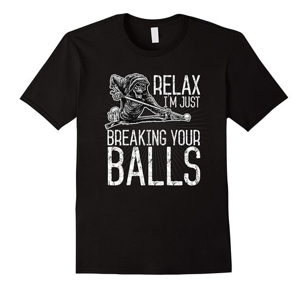 

2020 fashion billiards pool sporter t-shirt just breaking your balls shirt tee shirt sport hooded sweatshirt hoodie