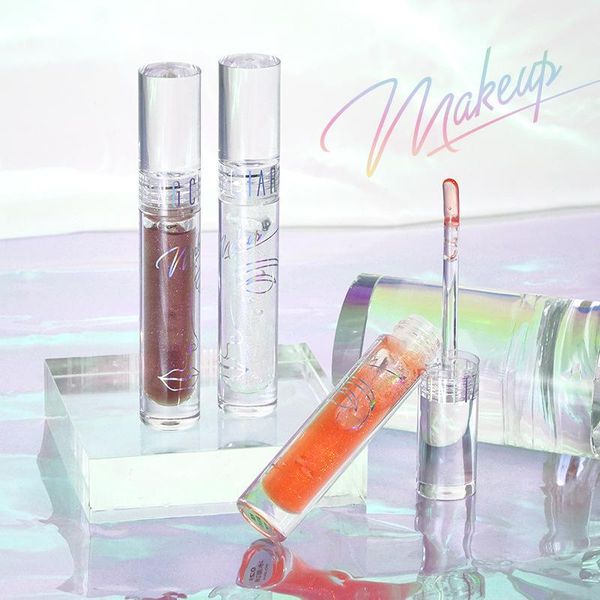 

lip gloss natural fruit crystal jelly oil shiny clear moisturize make up liquid lipstick