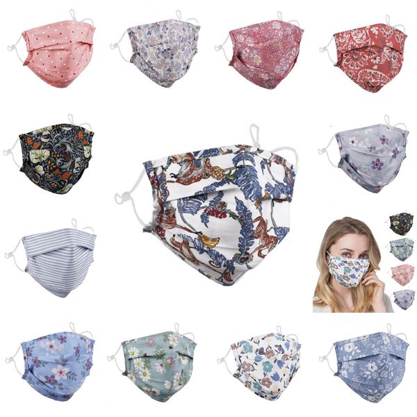 

mask dustproof smog pm2.5 fashion face masks protection boys girls cotton printed chrysanthemum black red facemask 6 n5zi3