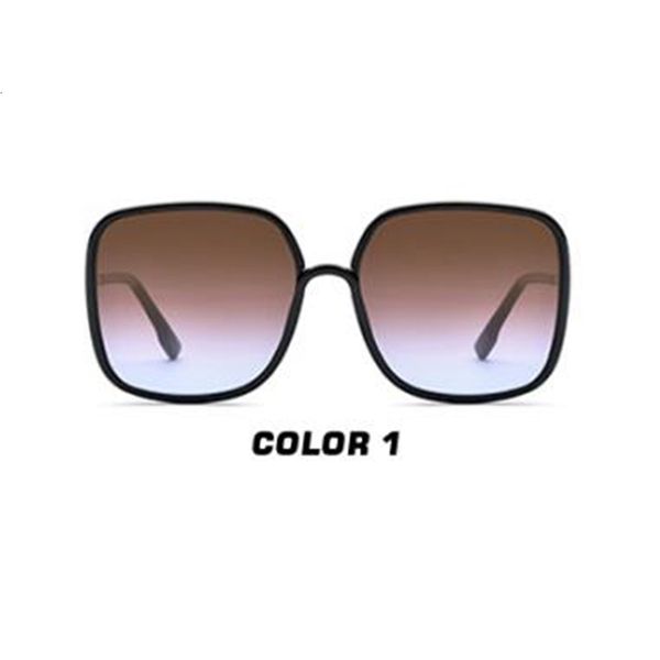 

2021 new uv400 fashion driving sunglasses brown gradient lenses glasses for women with box ux5k, White;black