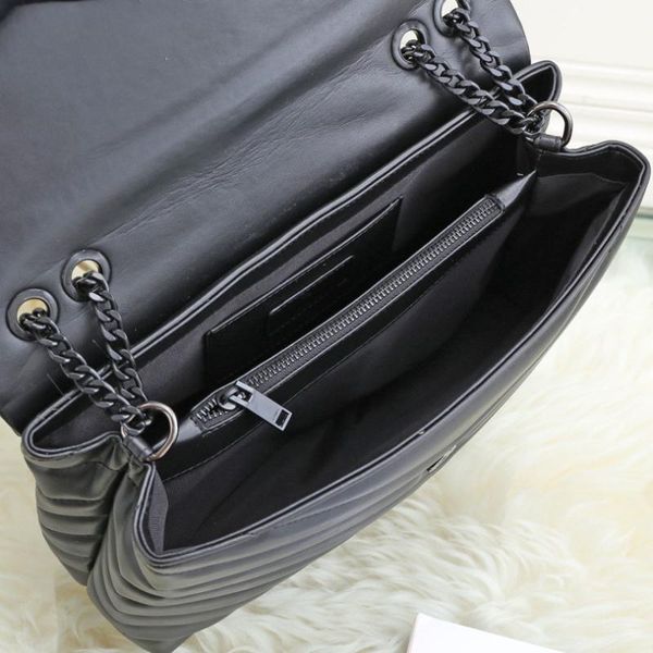 

32cm large luxury fashion designer 3 size leather quilted elegant shoulder bag women chain shoulder strap with flap handbag tote