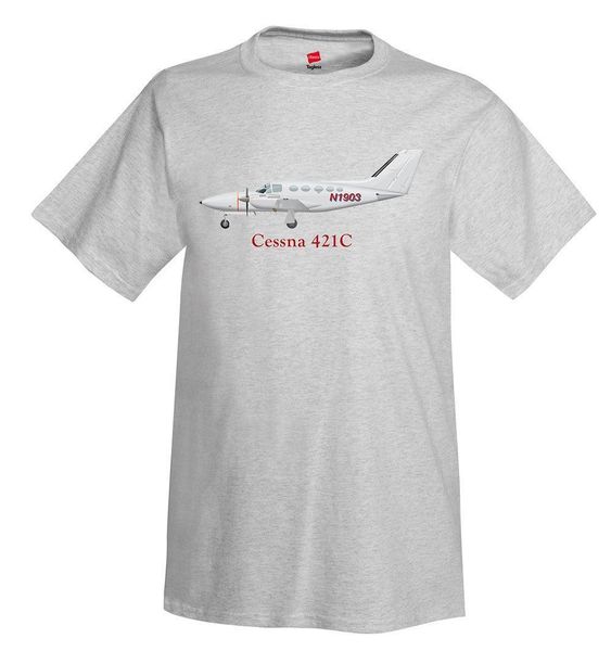 

sport 2019 latest men fashion summer the new fashion cessna 421c golden eagle airplane t-shirt - personalized with your tee shirts