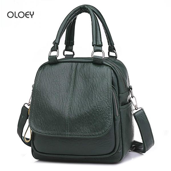 

oloey new women's handbags fashion wild retro shoulder messenger bag soft skin multi-purpose small square bag
