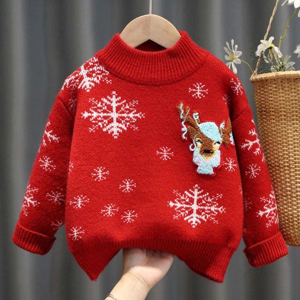 

clothing boys' autumn and 2020 new korean christmas winter children's sweater ax1yn6cl, Blue