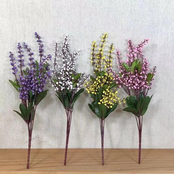 

decorative flowers & wreaths 2021/35 cm / bundle small mini yulin plum artificial plant diy home vase decoration fake plastic flower decorat