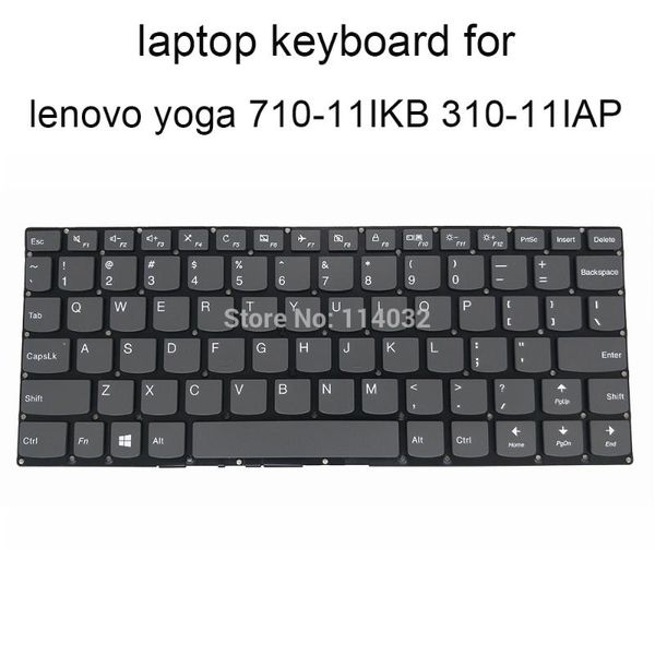 

lapkeyboard for lenovo yoga 710-11 710-11ikb 310-11 310-11iap 710-11isk us english gray keyboard original sn20q12083 lcm15j8