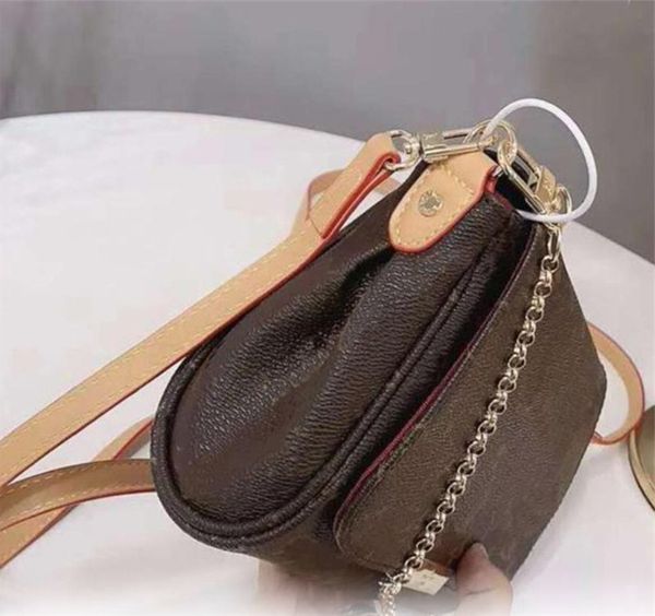 

2021classic fashion shoulder bag double shoulder bag messenger bag handbag women's handbag leather production 040
