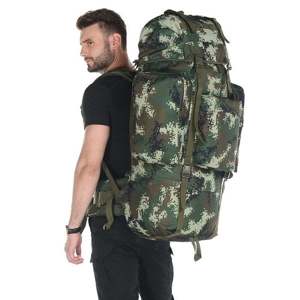 

outdoor bags 65l bag camouflage backpack tactical waterproof mulitifunctional luggage hiking travel big duffel 2021