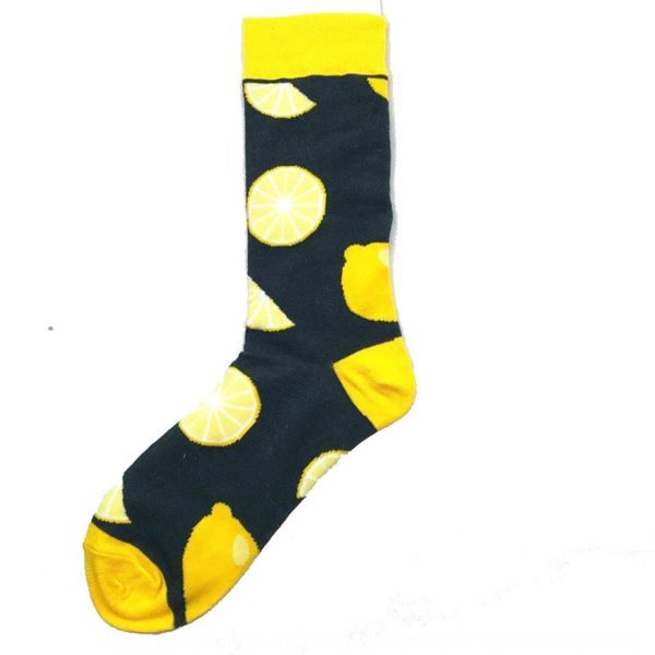 

classic fruit silk socksfruit cotton socks stockings for men and women cotton socks strawberrywatermelon pineapple cartoon jwylc, Black