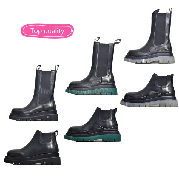 

2021 doc martens women womens winter casual boots tire boots marque booties platform boots womans mid-calf booties, Black