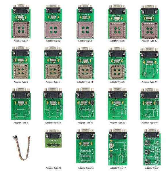 

upa full adapters 19pc clips plus 9pin cable