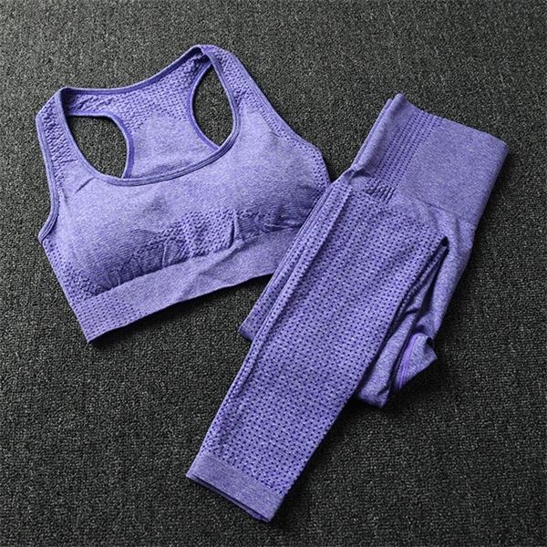 

vital seamless yoga set women fitness clothing sportswear woman gym leggings push-up sports bra+yoga pants 2 pcs sports suits y1225, Gray