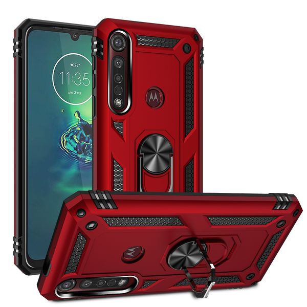 

hybrid armor ring stand magnetic case for moto g6 g7 play e5 e7 e 2020 e6 one zoom hyper p40 g8 power lite z4 g9 play g stylus plus fast e6s