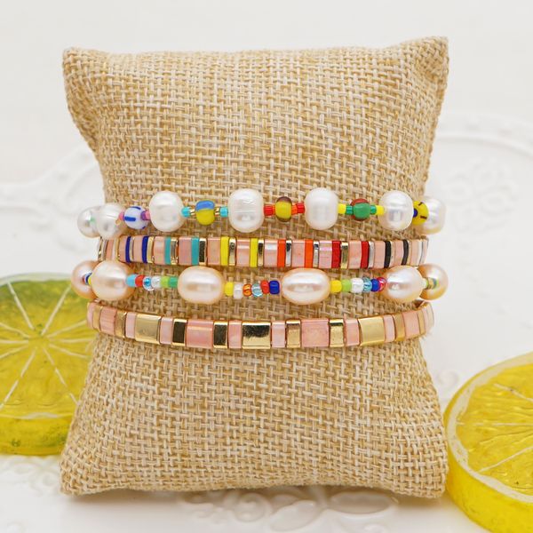 

go2boho bracelets women fashion jewellery ladies luxury bracelets gift rael pearl pulseras miyuki tila jewelry bohemian 200925, Black