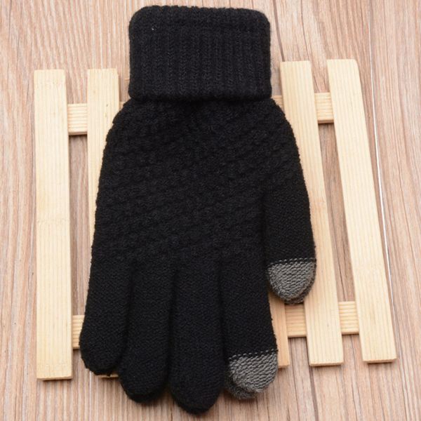 

men's and women's winter insulation tactile shielding wool tissue gloves, new * f29