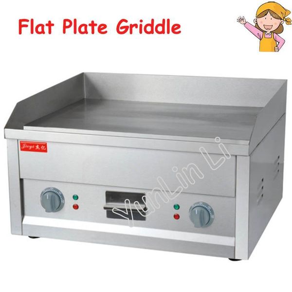 

flat plate electric griddle stainless steel grooved electric cooking plate for commercial or camping fy-6101