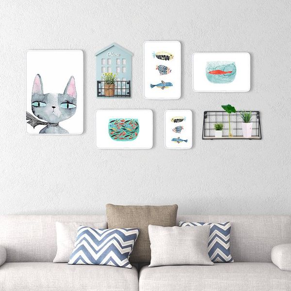 

modern minimalist solid wood p wall decoration creative combination p frame wall nordic children room background crafts