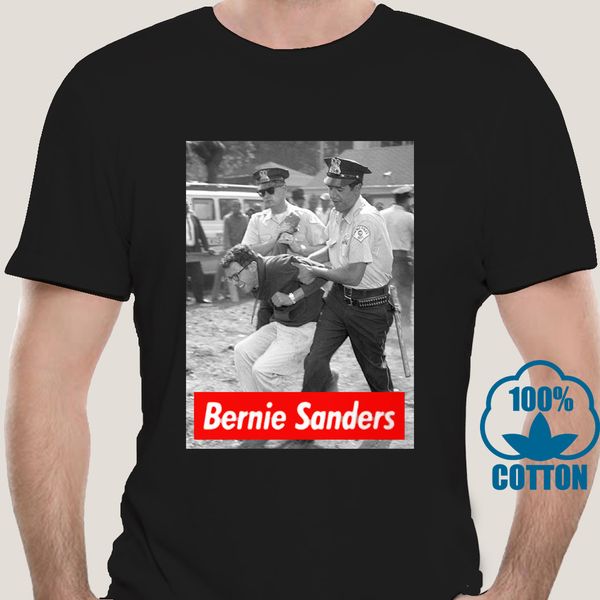 

4055a bernie sanders arrested 1963 mens t-shirt clothing tee 2019 fashion tee sport hooded sweatshirt hoodie