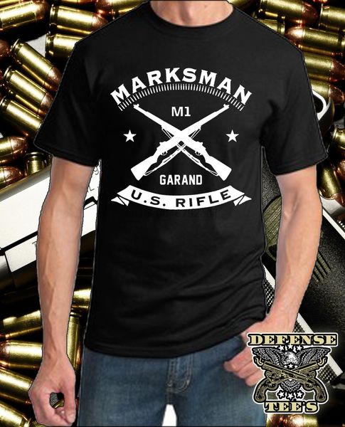 

2019 new arrival men fashion m1 garand t-shirt u.s. rifle shirt marksman tee pro gun t t shirt sport hooded sweatshirt hoodie