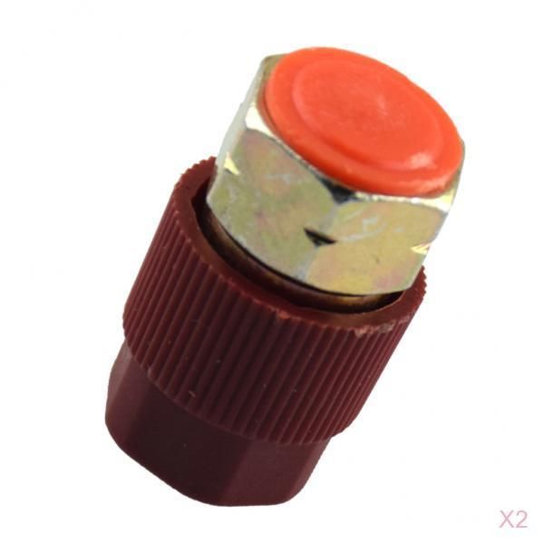 

2x a/c charging 3/8 high side adapter retrofit r12 to r134a quick disconnect