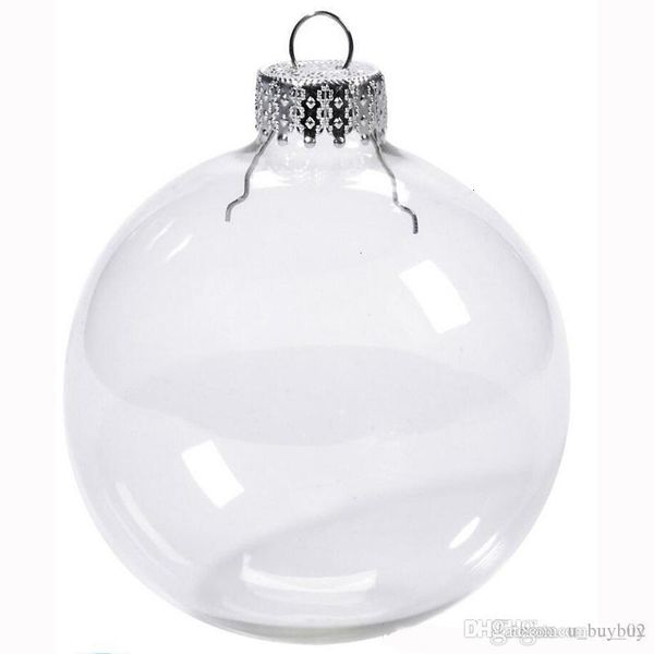 

bauble ornaments xmas decoration 80mm christmas clear plastic wedding balls 3