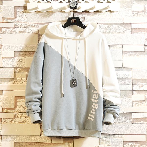 

2021 casual new men's classic hip hop hoodies sweatshirts streetwear one piece brand black grey r9hg