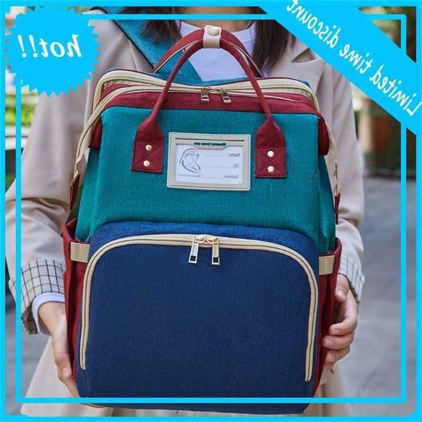 

luiertas met portable cradle combo 3 in 1 extended nursing luier tas multifunctional travels mama bag