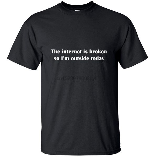 

the internet is broken funny geek custom cool casual pride men new fashion loose size sport hooded sweatshirt hoodie t shirt