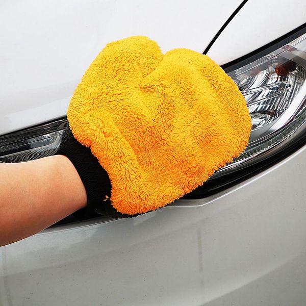 

soft care washing gloves microfiber washer plush water absorption car styling cleaning care wash tools car accessories h wmtuvt