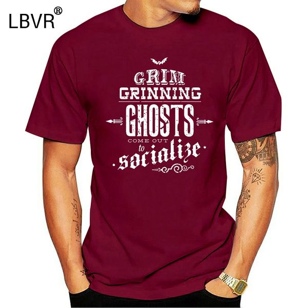 

haunted mansion grim grinning ghosts print round neck letters sunlight funny spring autumn formal sport hooded sweatshirt hoodie t shirt