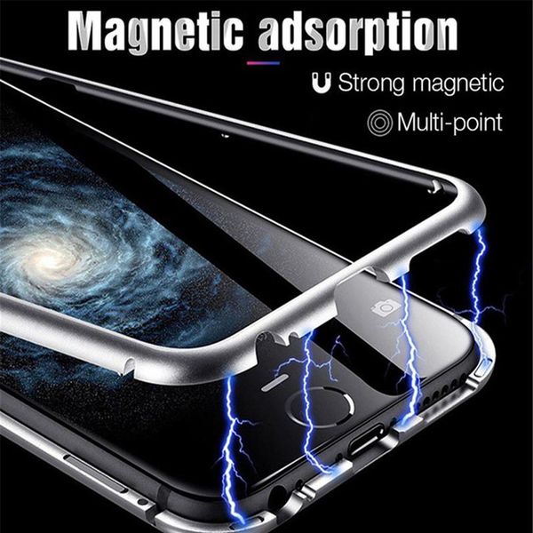 

magnetic adsorption metal case for huawei honor 20 pro 10 lite 9x 8x y6 y7 y9 prime 2019 y9s n bbyjhn