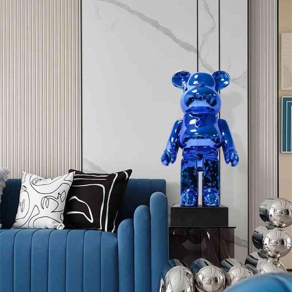 

33net red machine bear ornaments shopping mall window model room soft decoration frp violent cartoon doll sculpture
