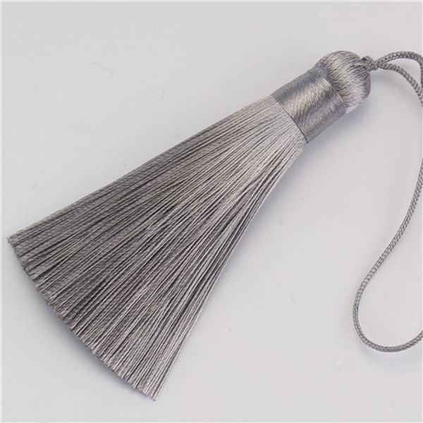 

5pcs ice silk tassels fringe pendant diy material color cord fat tassels trim party garments curtains decor tassels h jllepy