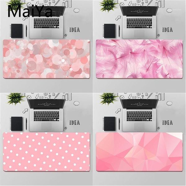 

mouse pads & wrist rests maiya pink beautiful design comfort mat gaming mousepad large pad keyboards mat1