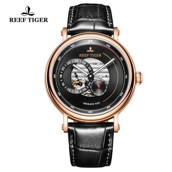 

wristwatches reef tiger/rt brand mens luxury watch waterproof automatic skeleton mechanical leather strap relogio rga1617, Slivery;brown