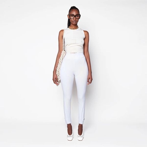 

autumn pants korean solid color sleeveless vest milk silk temperament commuting white suit 8931 swimsuit bandage bathing suits pa