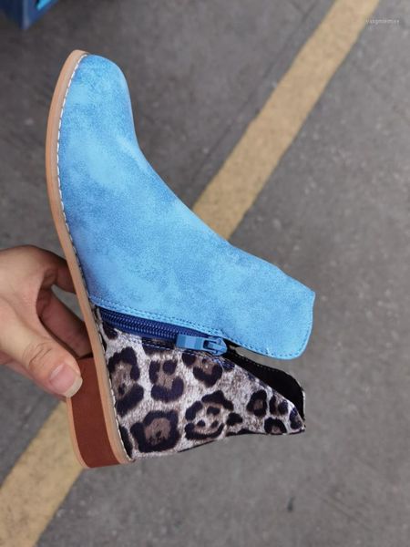 

2020 womens boots fashion casual ladies boots suede leather zipper ankle square heel zipper motorcycle for femme1, Black