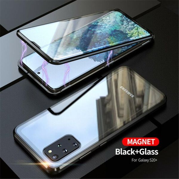 

double sided glass magnetic case for samsung galaxy note 20 ultra 5g a71 5g alumium metal 360 degree h sqcehx