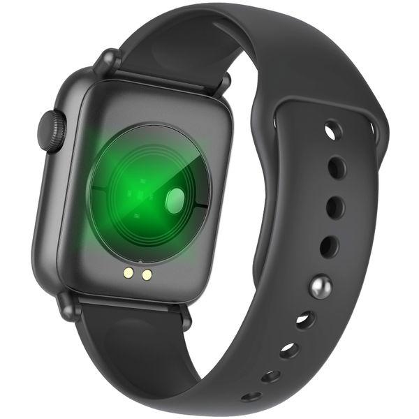 

rate full monitoring body track monitoring query smart 1.54-inch gps watch temperature touchscreen 24h real-time heart motion with phmuw, Slivery;brown