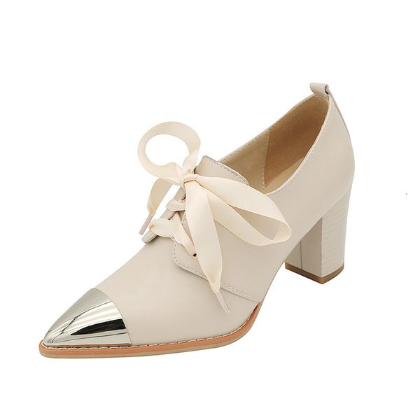 

genuine 2021 new high-fashion high-heeled lace up to female spring fall colours mixed ladies only shoes 1 tzxt, Black