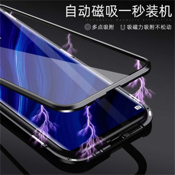 

suitable for samsung s10 mobile phone case a51 creative s20plus protective case a71note20 double sided glass magnetovfe1