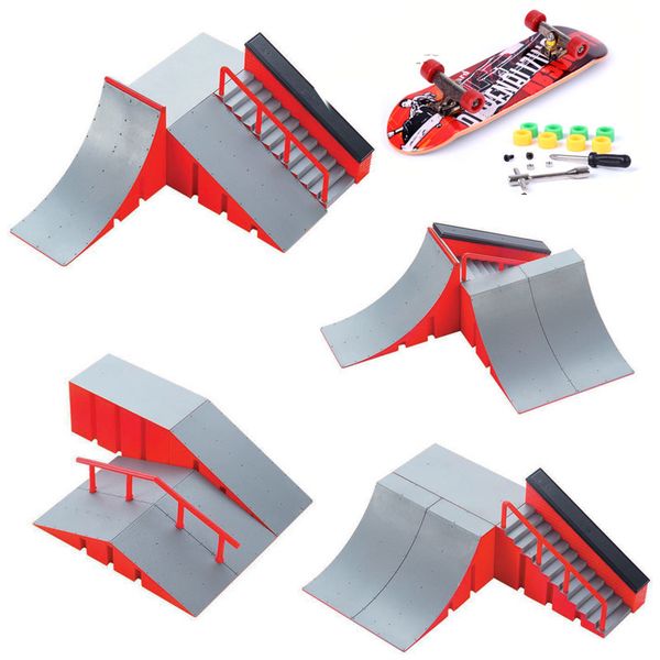 

skate park ramp parts for tech deck fingerboard finger board ultimate parks training board mini skateboard toy q0115
