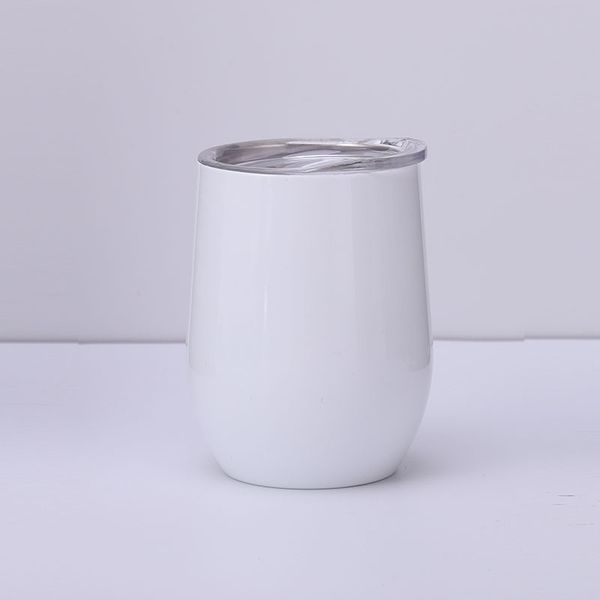 

12oz eggshell tumbler sublimation skinny insulation cup stainless steel wine glass 304 double layer vacuum