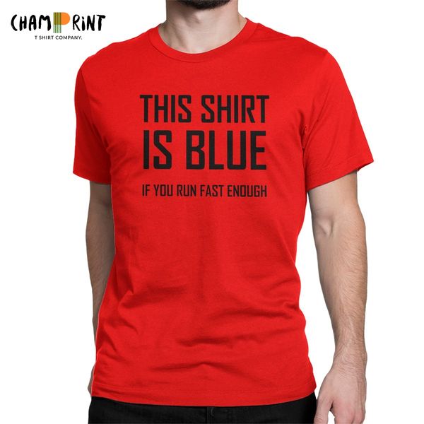 

men this is blue if you run fast enough funny physics joke geek science clothes funny tees summer sport hooded sweatshirt hoodie men t shirt